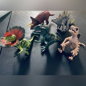 Dinosaurs with Sound and eyes Light up Toys Interactive Action Figures